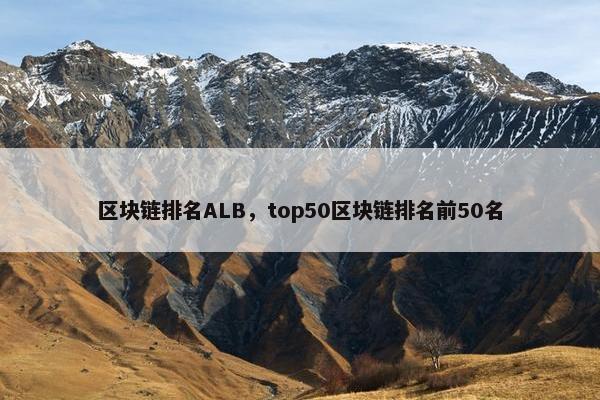 区块链排名ALB，top50区块链排名前50名