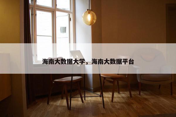 海南大数据大学，海南大数据平台