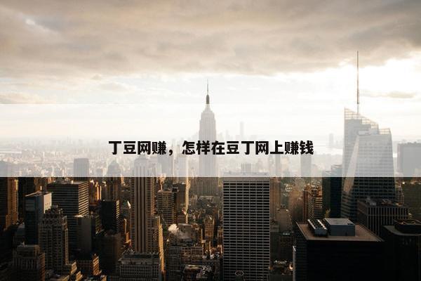 丁豆网赚，怎样在豆丁网上赚钱