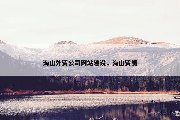 海山外贸公司网站建设，海山贸易