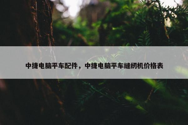 中捷电脑平车配件，中捷电脑平车缝纫机价格表
