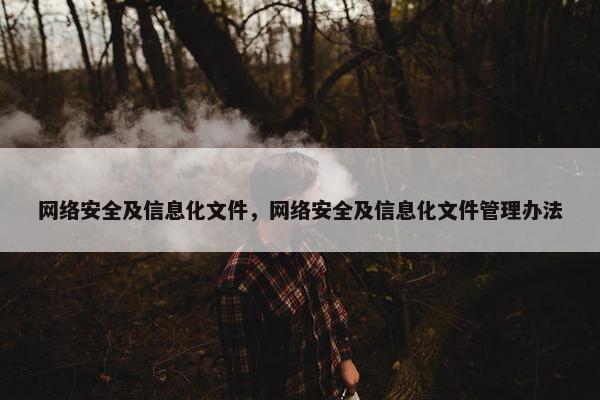 网络安全及信息化文件，网络安全及信息化文件管理办法