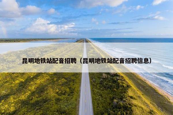 昆明地铁站配音招聘（昆明地铁站配音招聘信息）