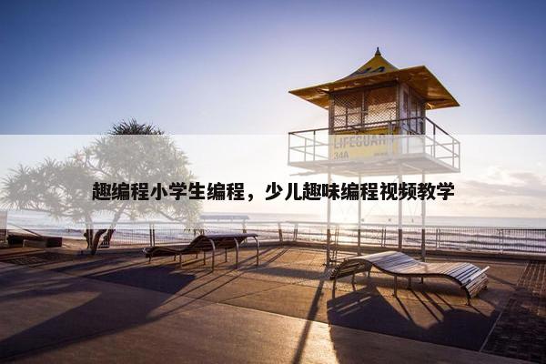 趣编程小学生编程，少儿趣味编程视频教学