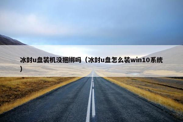 冰封u盘装机没捆绑吗（冰封u盘怎么装win10系统）