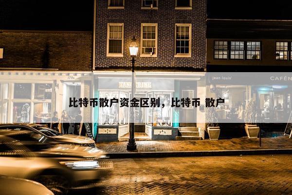 比特币散户资金区别，比特币 散户