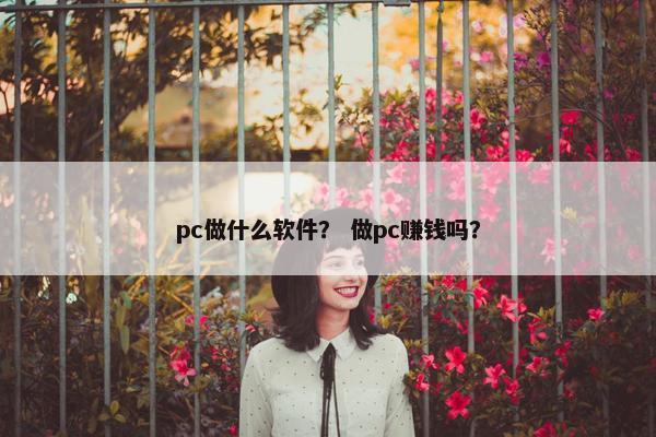 pc做什么软件？ 做pc赚钱吗？