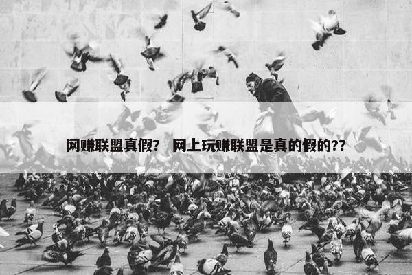 网赚联盟真假？ 网上玩赚联盟是真的假的?？