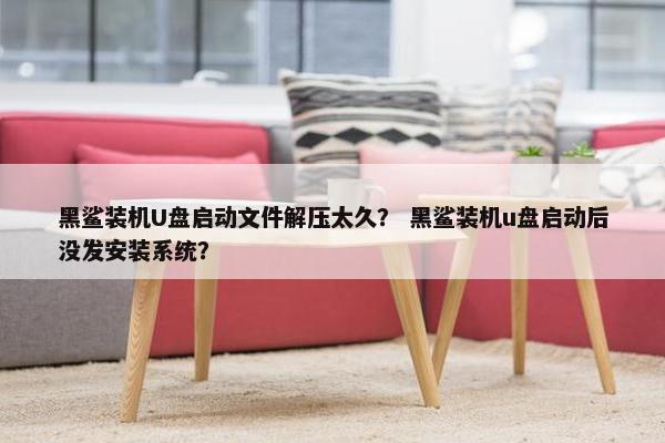 黑鲨装机U盘启动文件解压太久？ 黑鲨装机u盘启动后没发安装系统？