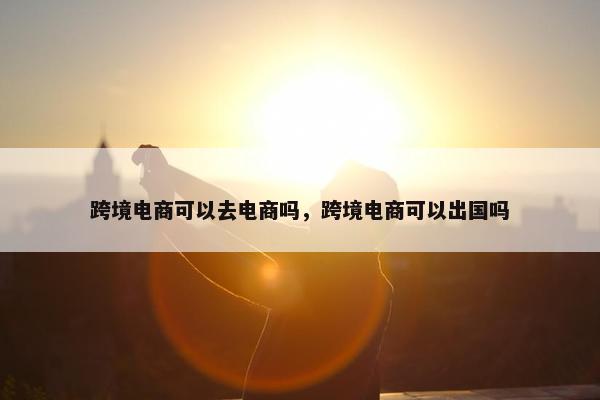 跨境电商可以去电商吗，跨境电商可以出国吗