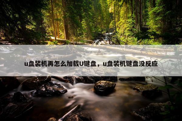 u盘装机再怎么加载U键盘，u盘装机键盘没反应