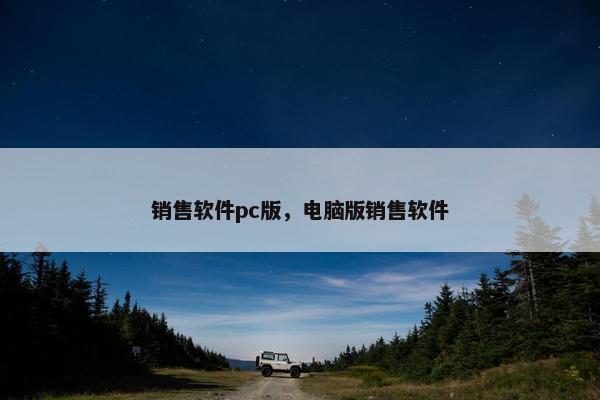 销售软件pc版，电脑版销售软件