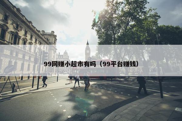 99网赚小超市有吗（99平台赚钱）