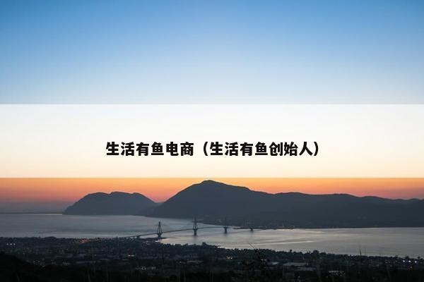 生活有鱼电商（生活有鱼创始人）