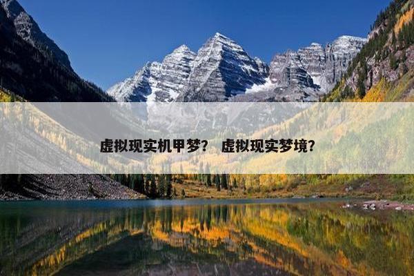 虚拟现实机甲梦？ 虚拟现实梦境？