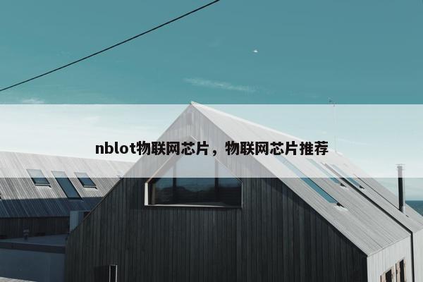 nblot物联网芯片，物联网芯片推荐