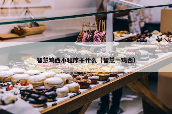 智慧鸡西小程序干什么（智慧一鸡西）