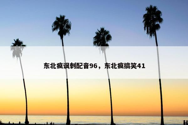 东北疯讽刺配音96，东北疯搞笑41