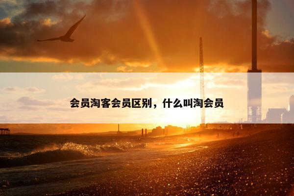 会员淘客会员区别，什么叫淘会员