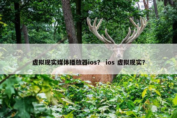 虚拟现实媒体播放器ios？ ios 虚拟现实？