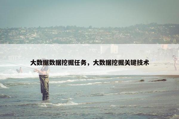 大数据数据挖掘任务，大数据挖掘关键技术