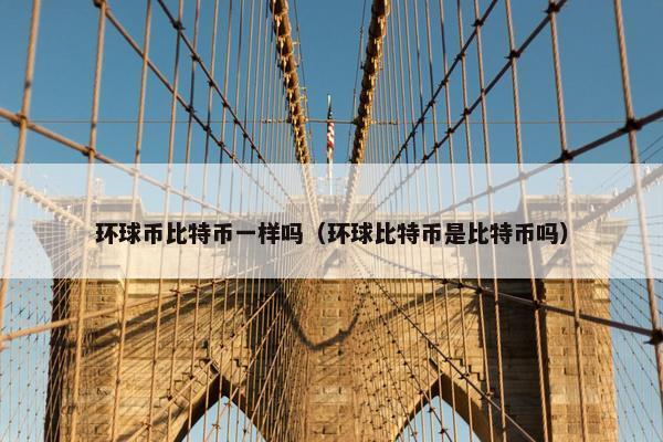 环球币比特币一样吗（环球比特币是比特币吗）