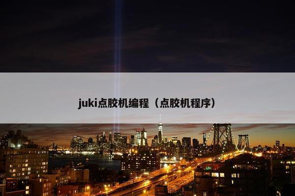 juki点胶机编程（点胶机程序）