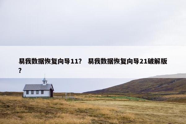 易我数据恢复向导11？ 易我数据恢复向导21破解版？