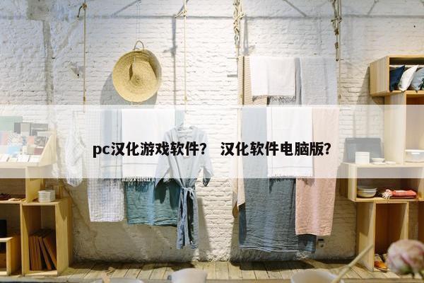 pc汉化游戏软件？ 汉化软件电脑版？