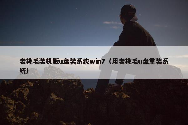 老挑毛装机版u盘装系统win7（用老桃毛u盘重装系统）