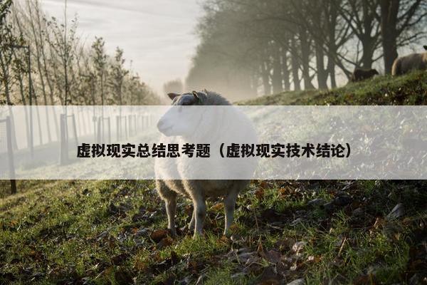 虚拟现实总结思考题（虚拟现实技术结论）