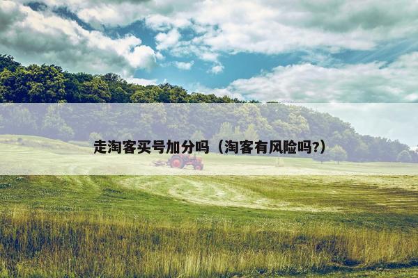 走淘客买号加分吗（淘客有风险吗?）