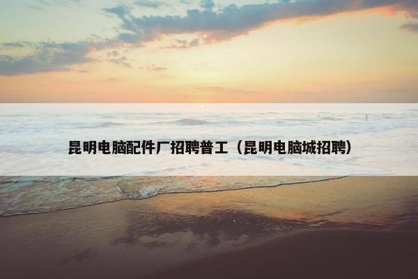 昆明电脑配件厂招聘普工（昆明电脑城招聘）
