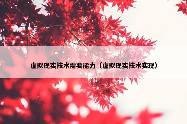 虚拟现实技术需要能力（虚拟现实技术实现）