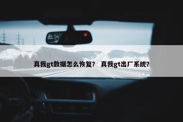 真我gt数据怎么恢复？ 真我gt出厂系统？