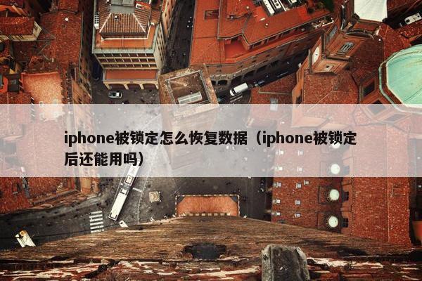 iphone被锁定怎么恢复数据（iphone被锁定后还能用吗）