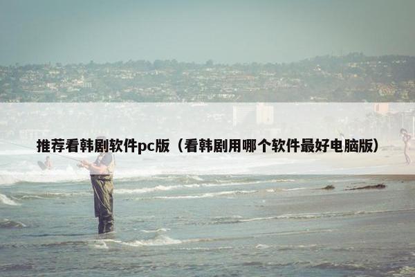 推荐看韩剧软件pc版（看韩剧用哪个软件最好电脑版）