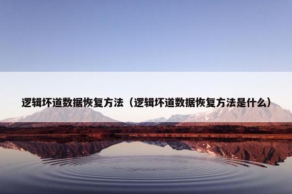 逻辑坏道数据恢复方法（逻辑坏道数据恢复方法是什么）