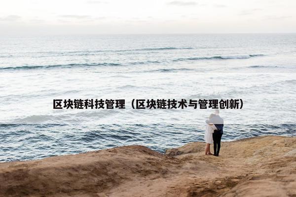 区块链科技管理（区块链技术与管理创新）