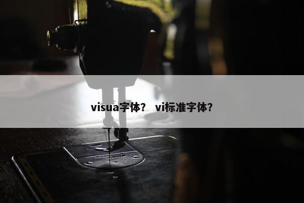 visua字体？ vi标准字体？