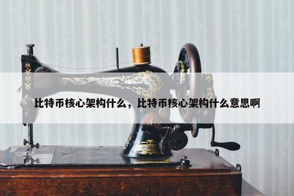 比特币核心架构什么，比特币核心架构什么意思啊
