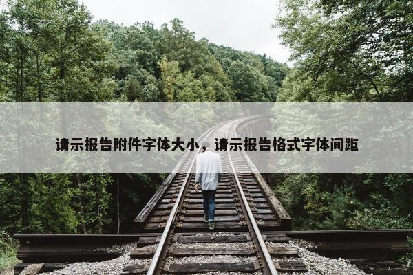 请示报告附件字体大小，请示报告格式字体间距