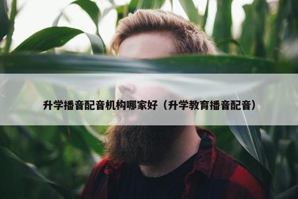 升学播音配音机构哪家好（升学教育播音配音）