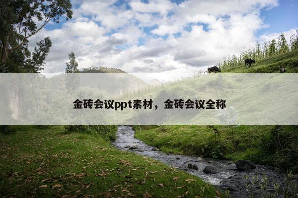 金砖会议ppt素材，金砖会议全称