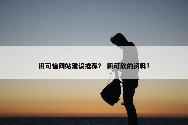 田可信网站建设推荐？ 田可欣的资料？