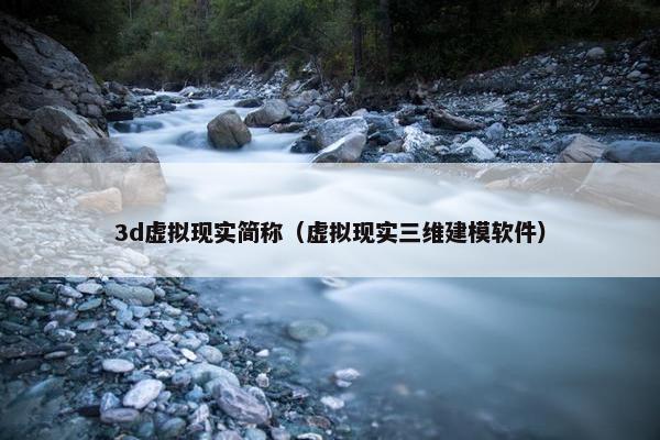 3d虚拟现实简称（虚拟现实三维建模软件）