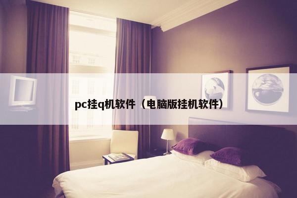 pc挂q机软件（电脑版挂机软件）