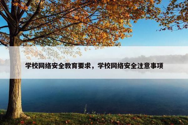 学校网络安全教育要求，学校网络安全注意事项