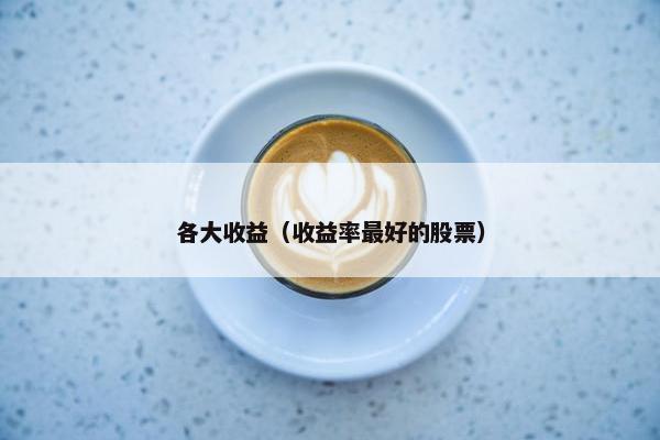 各大收益（收益率最好的股票）