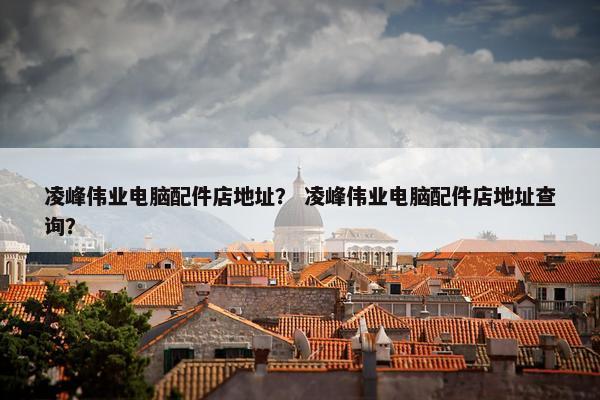 凌峰伟业电脑配件店地址？ 凌峰伟业电脑配件店地址查询？